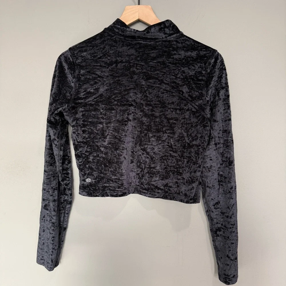 Lululemon All Aligned Mock Neck Top in Crushed Velvet‎ Size 10 W3EBTS